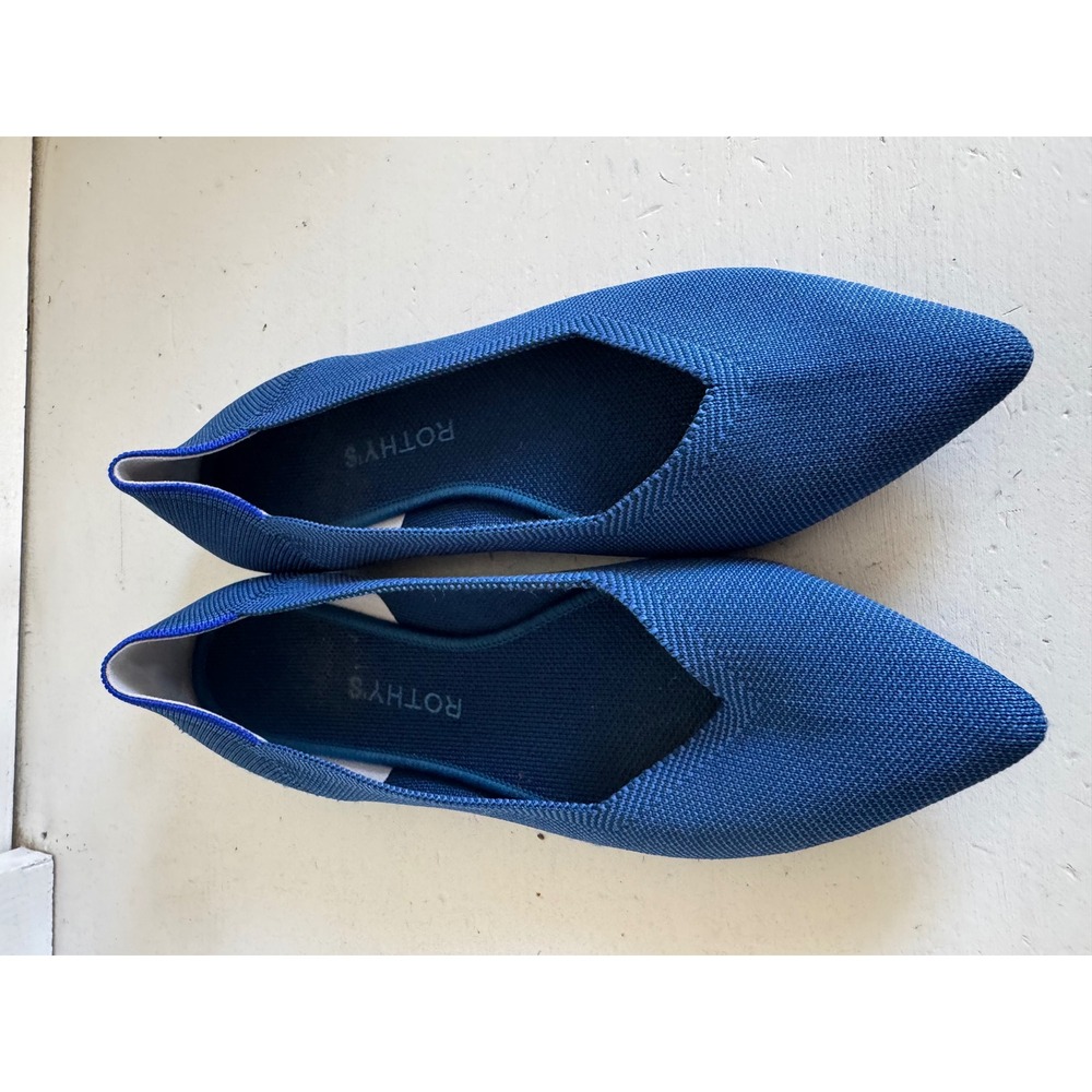 Rothy's blue The Point flats size 10.5 - Picture 4 of 12
